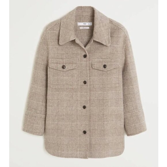 Mango Wool Blend Oversized Shacket - Picture 5 of 6